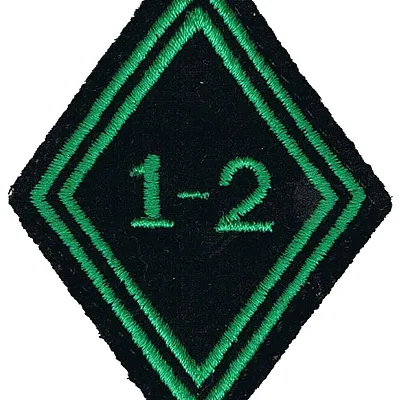 Losange de bras du 1er-2ème Régiment de Chasseurs - Modèle troupe