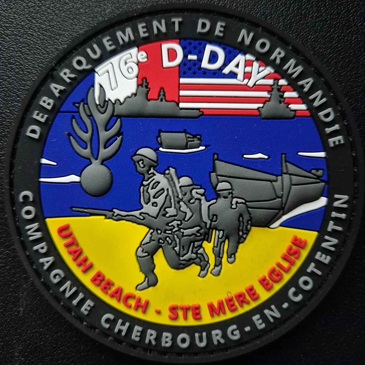Écusson du 76eme anniversaire du débarquement compagnie de Cherbourg