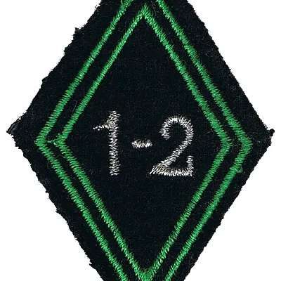 Losange de bras du 1er-2ème Régiment de Chasseurs - Modèle cadre