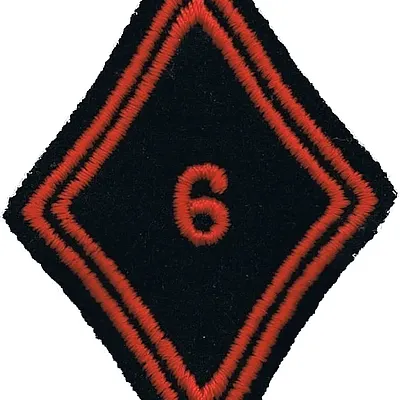 Losange du 6ème Régiment de Cuirassiers - Modèle Troupe