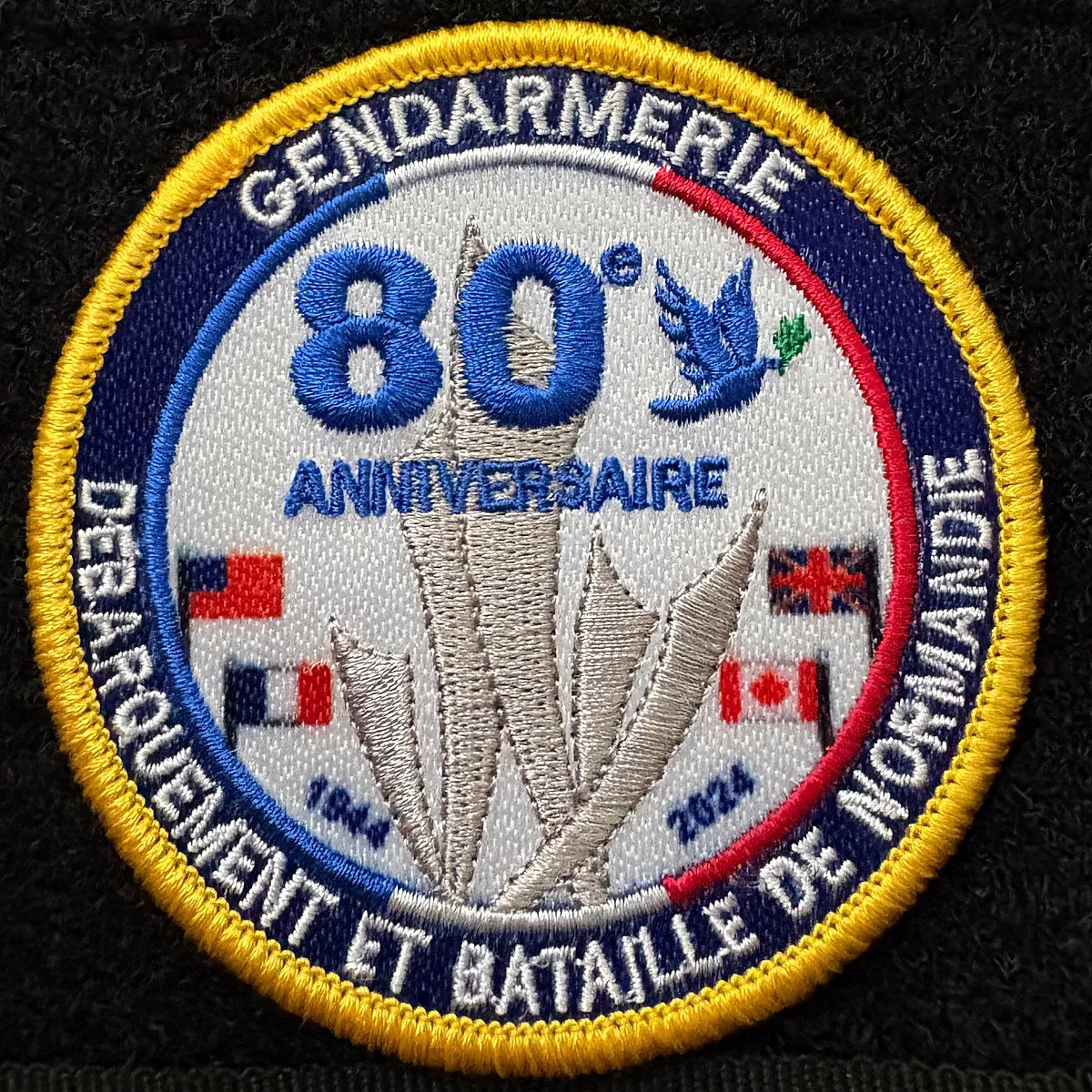 Gendarmerie Nationale - 80ème anniversaire de la Bataille de Normandie (Brodé)