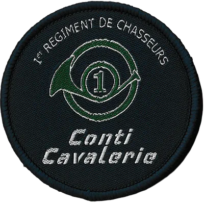 1er Régiment de Chasseurs - Ecusson de tenue de sport rénovée (TSR)
