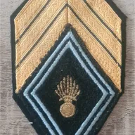 Losange HR / 2 soutaches / Modèle cadre / Sergent Chef