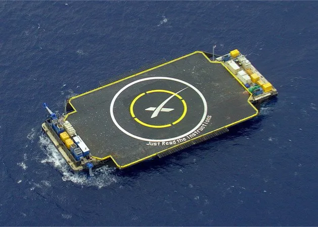 SpaceX barge récupération - 2