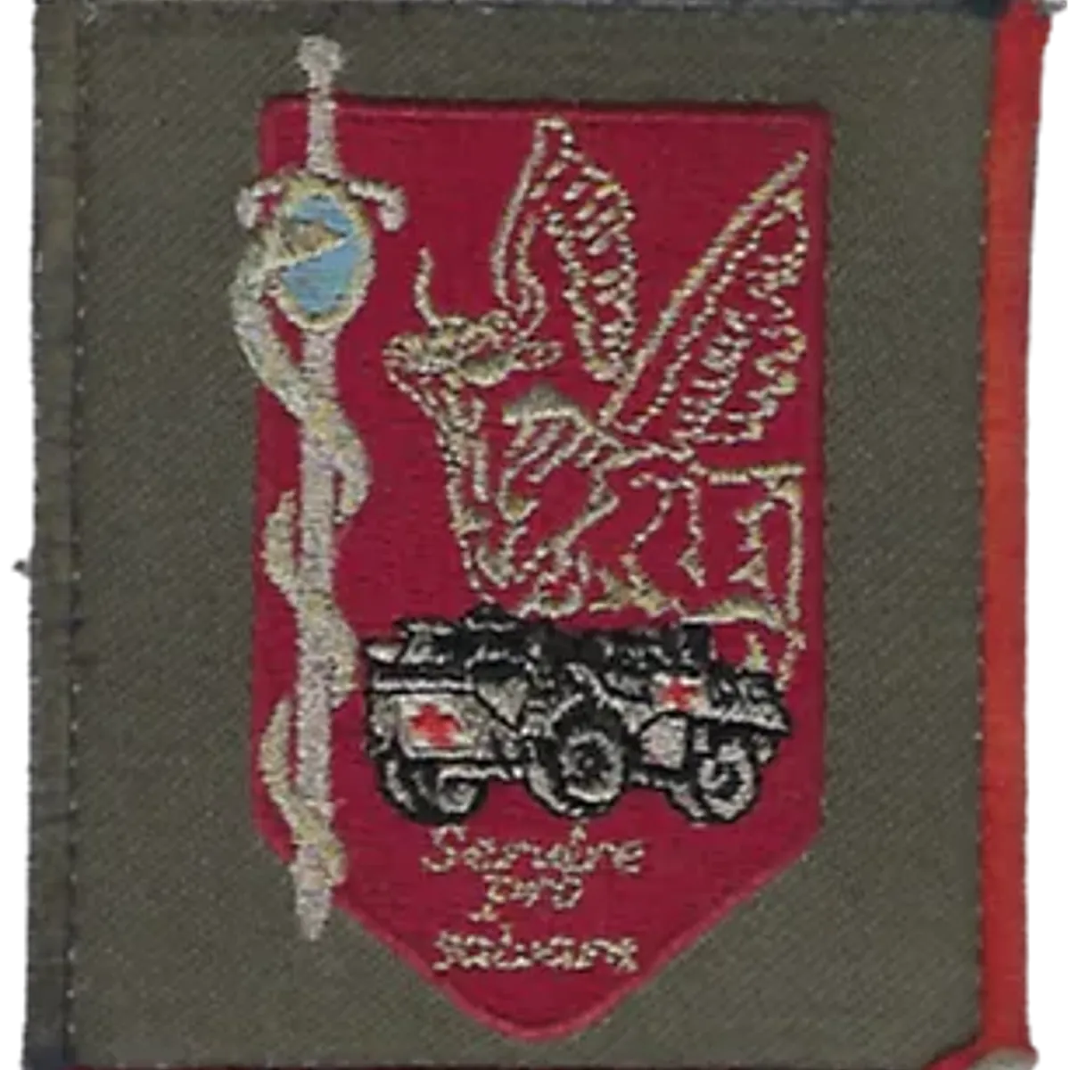 SSA : Régiment Médical Félin type 1 Non Identifié (Noir et Rouge)