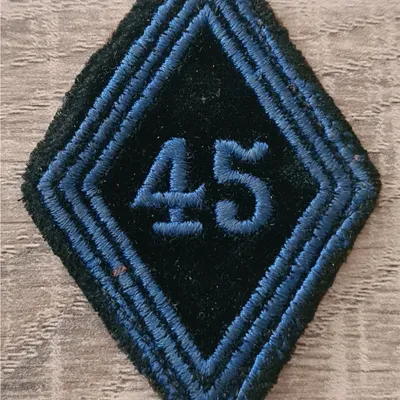 Losange 45eme BT / 3 soutaches foncés / Modèle Troupe