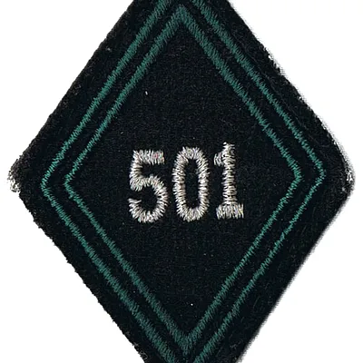 Losange de bras du 501ème Régiment de Chars de Combat - Modèle Cadre