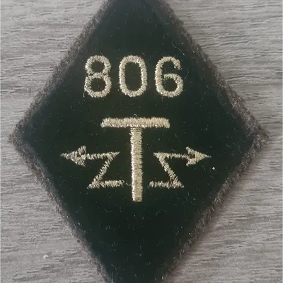 Losange 806eme GRET / Modèle Cadre en velours
