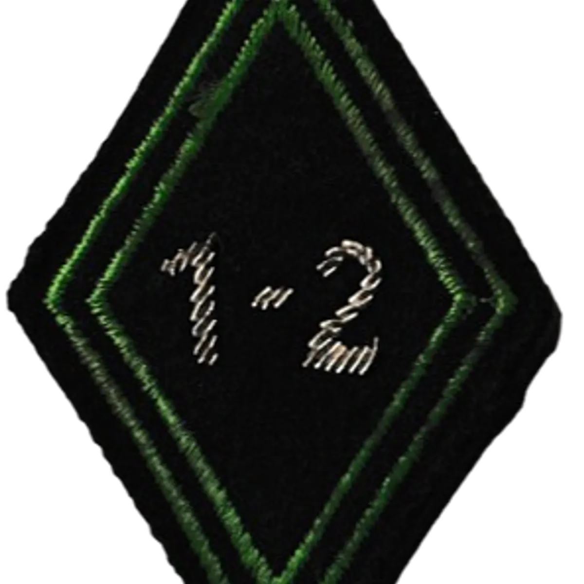 Losange de bras du 1er-2ème Régiment de Chasseurs - Modèle en canetille
