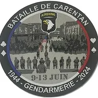 Écusson anniversaire Carentan 80eme anniversaire du DDay
