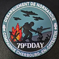 Écusson du 79eme anniversaire du débarquement compagnie de Cherbourg