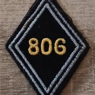 Losange 806eme GRET / Modèle Cadre en fil jaune 