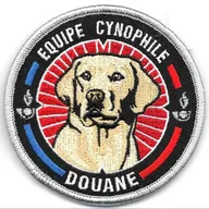 Douane - équipe cynophile -Labrador beige
