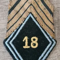 Losange 18eme RT / Modèle Cadre fil jaune / Sergent Major