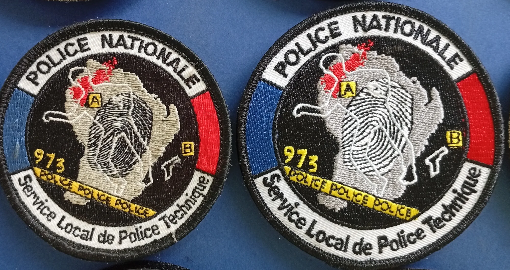 Police Nationale - 973 - Service Local de Police Technique - empreinte blanche - 2
