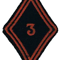 Losange de bras du 3ème Régiment de Cuirassiers - Modèle Troupe