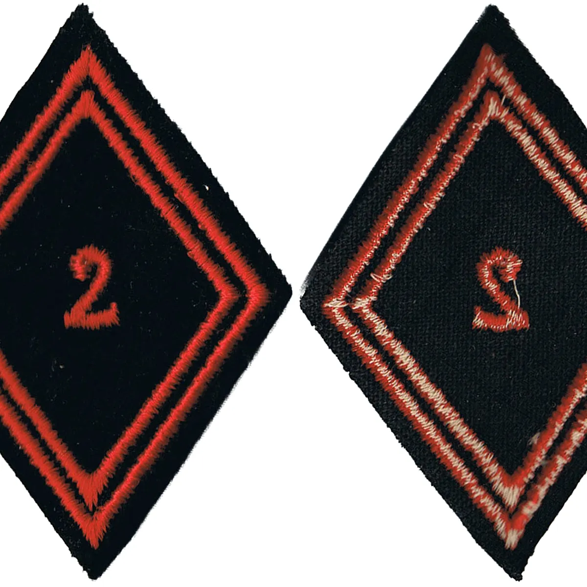 Losange de bras du 2ème Régiment de Cuirassiers - Modèle Troupe