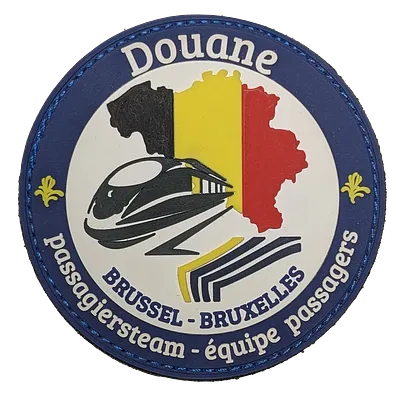 écusson douane équipe passagers Bruxelles