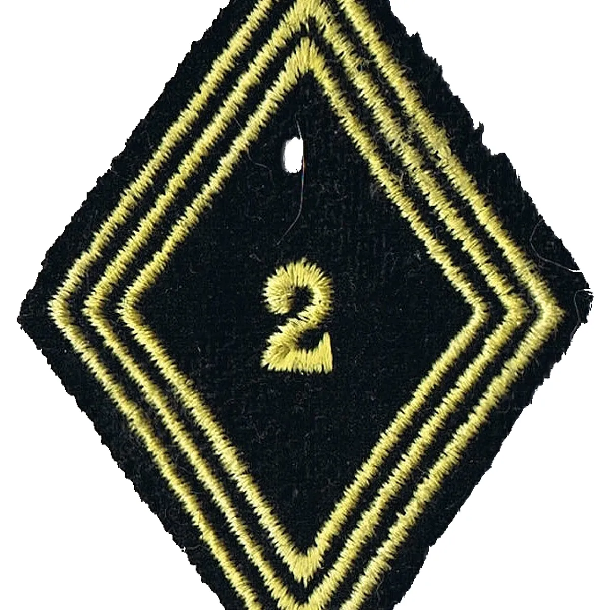 Losange de bras du 2ème Régiment de Chasseurs d'Afrique - Modèle Troupe
