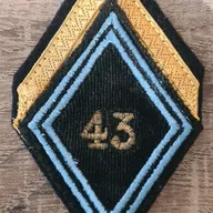 Losange 43eme RT / Modèle Cadre / Sergent 