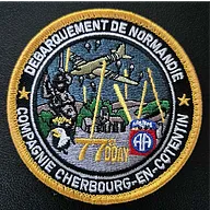 Écusson du 77eme anniversaire du débarquement compagnie de Cherbourg
