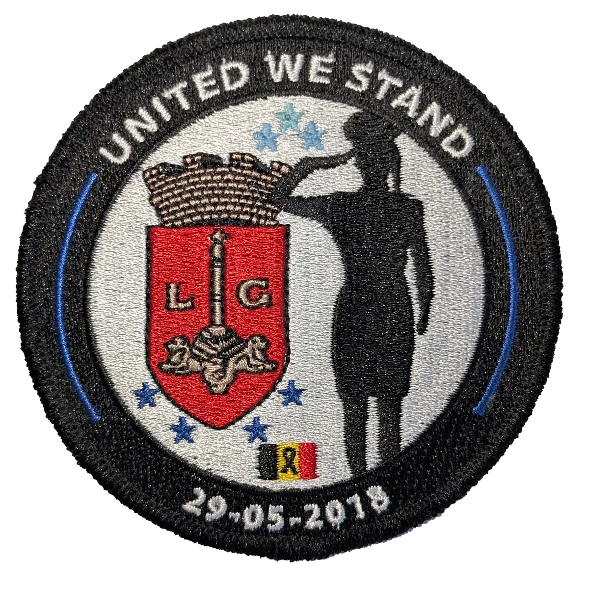 écusson belgian blue line - attentat 29/05/2018