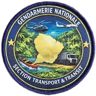 Section transport et transit Gendarmerie Guyane 