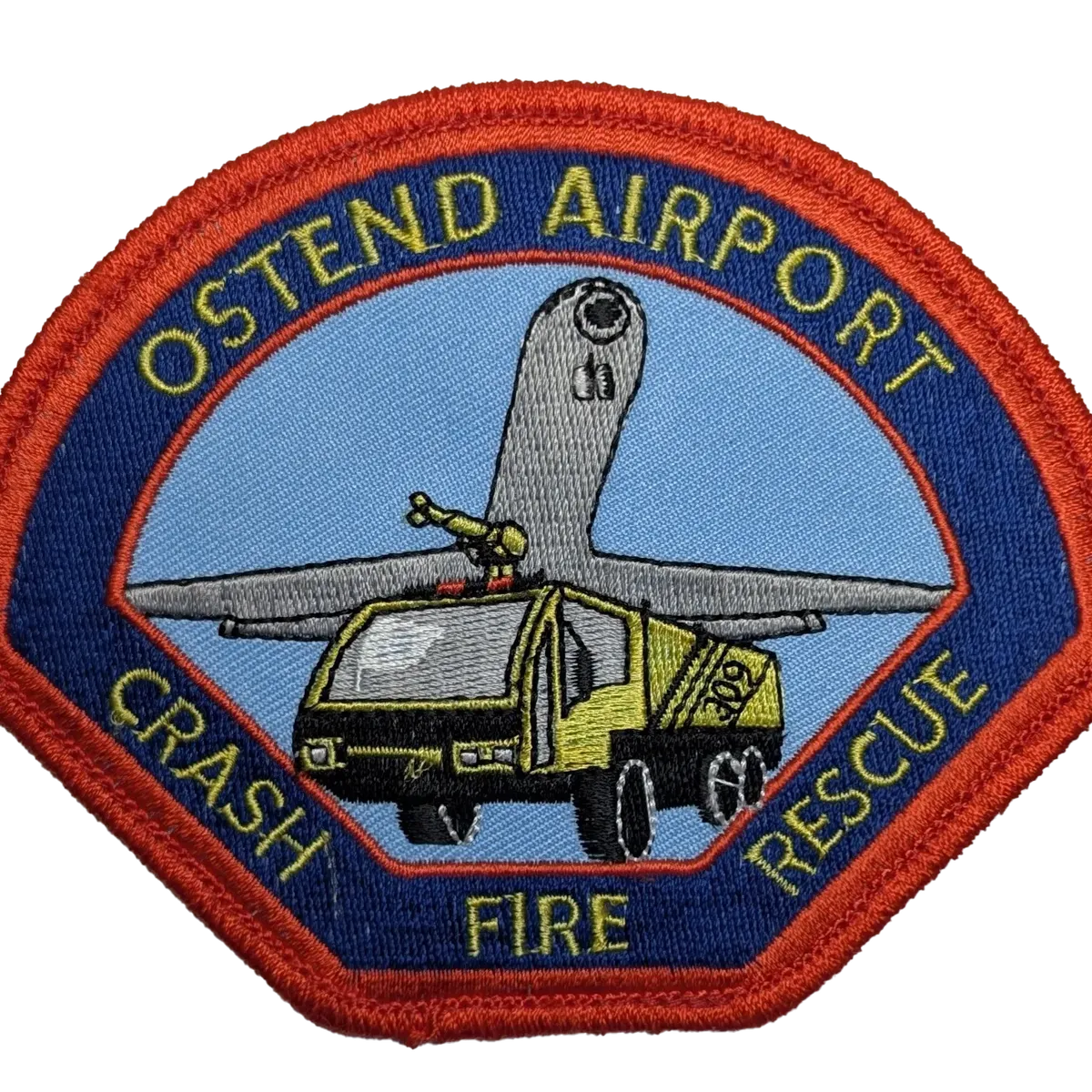 Ostend Airport Crash - Fire - Rescue