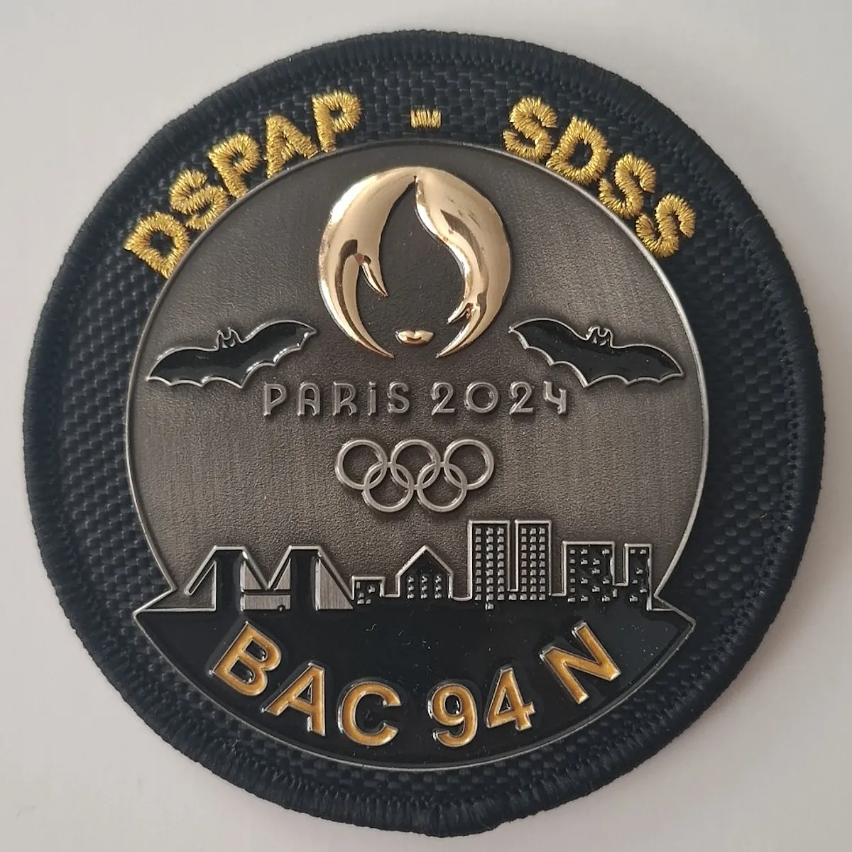 Ecusson Iron Patch Bac 94n JO Paris 2024