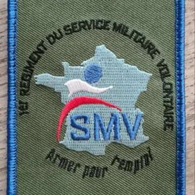1er RSMV / 1ere Cie / Bordure bleu