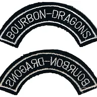 Titre d'épaule du 3ème Régiment de Dragons - BOURBON-DRAGONS