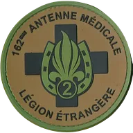 SSA : Antenne Médicale 162 (Nîmes) Type IV (Flammes pleines) PVC