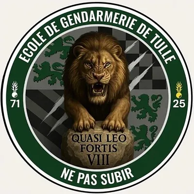Rondache École de Gendarmerie de TULLE - 8ème Cie
