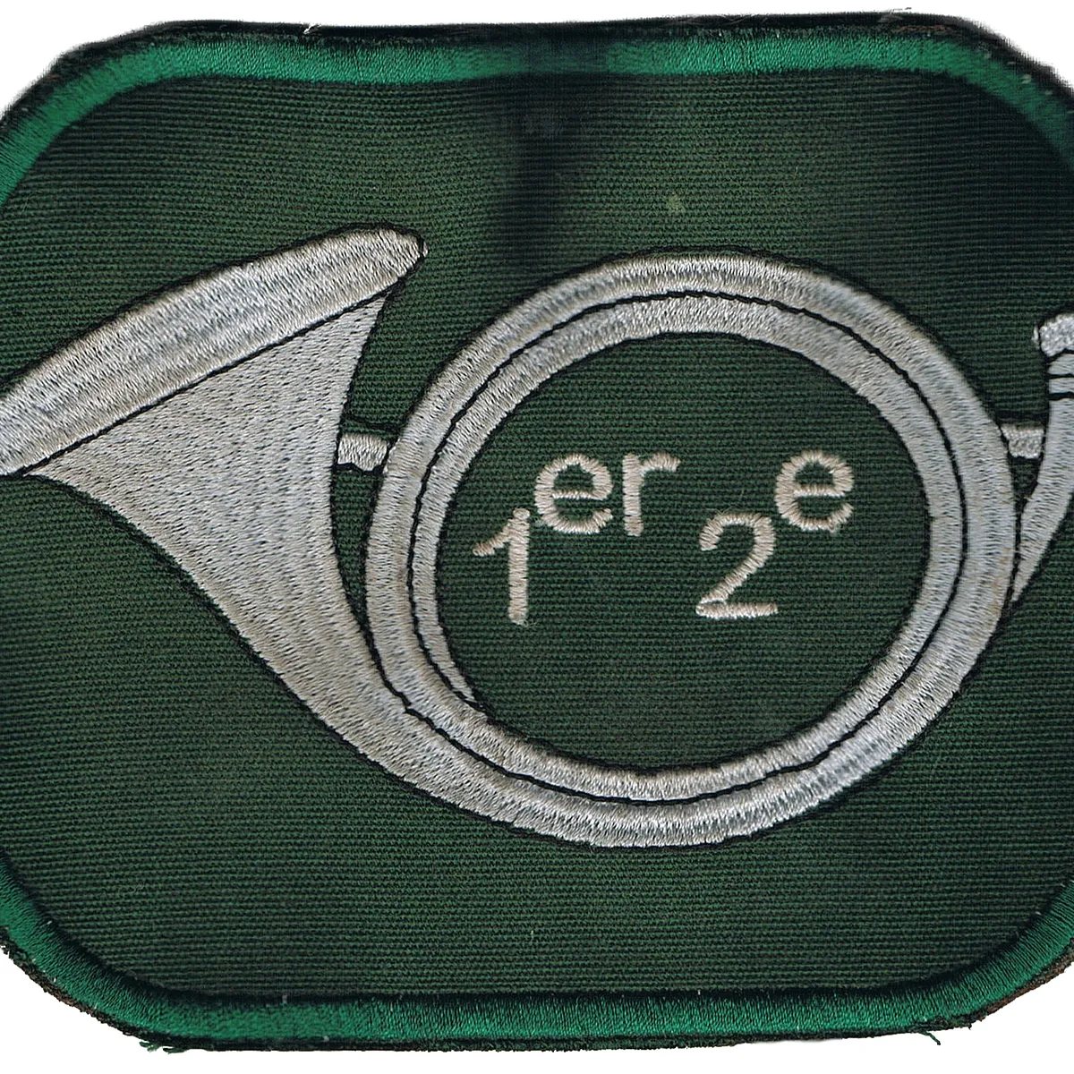 Passant d'épaule du 1er-2ème Régiment de Chasseurs - Ecusson de tapis de selle de cheval