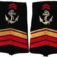 Fourreaux d'épaules de caporal-chef des troupes de marine
