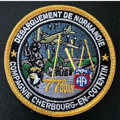 Écusson du 77eme anniversaire du débarquement compagnie de Cherbourg