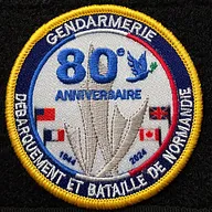 Gendarmerie Nationale - 80ème anniversaire de la Bataille de Normandie (Brodé)