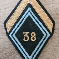 Losange 38eme RT / Modèle Cadre / Sergent