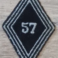 Losange 57eme BT / 3 soutaches / Modèle Troupe 
