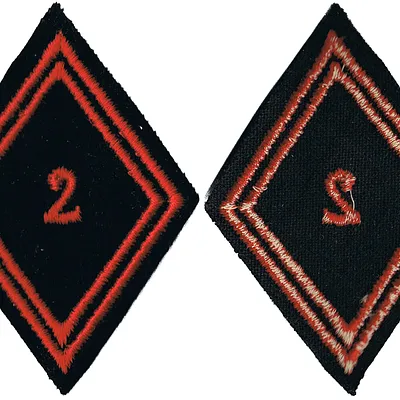 Losange de bras du 2ème Régiment de Cuirassiers - Modèle Troupe