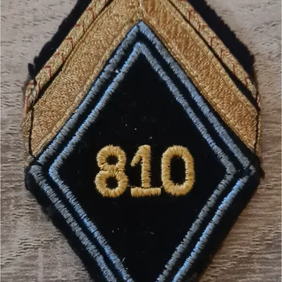 Losange 810eme GRET / Modèle Cadre en fil jaune / Sergent ADL
