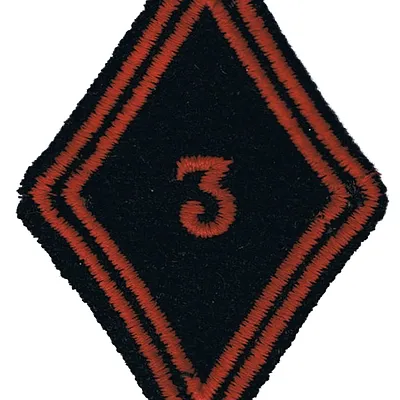 Losange de bras du 3ème Régiment de Cuirassiers - Modèle Troupe