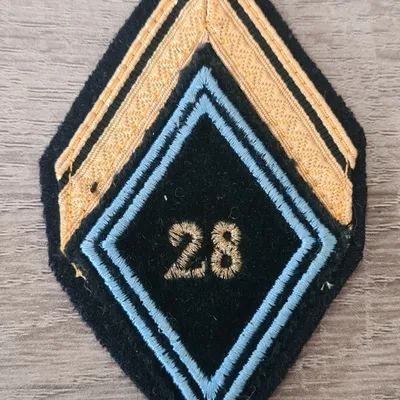 Losange 28eme RT / Modèle Cadre / Sergent Engagé 