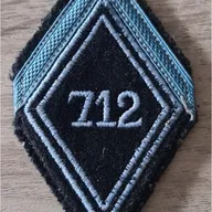 Losange 712eme CT / Modèle Troupe / 1ere Classe 