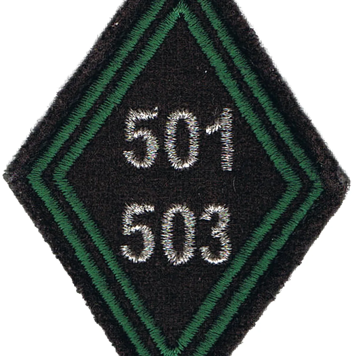 Losange de bras du 501ème-503ème Régiment de Chars de Combat - Modèle Cadre