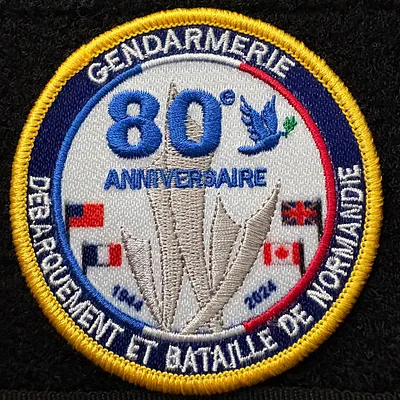 Gendarmerie Nationale - 80ème anniversaire de la Bataille de Normandie (Brodé)