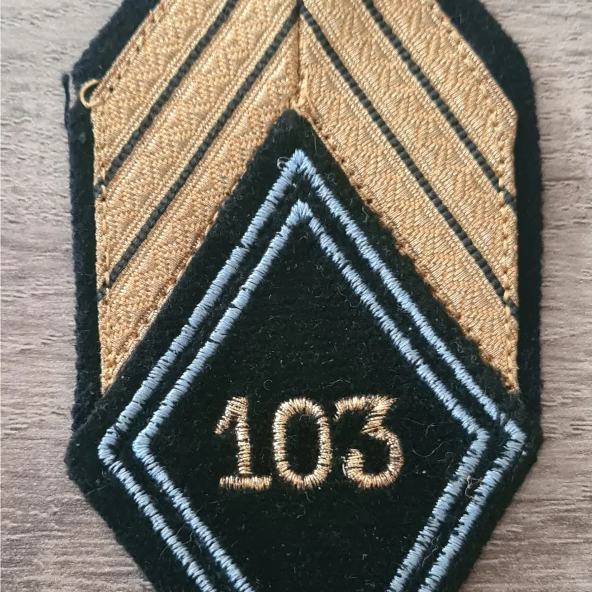 Losange 103eme CMT / Modèle Cadre / Sergent Chef 