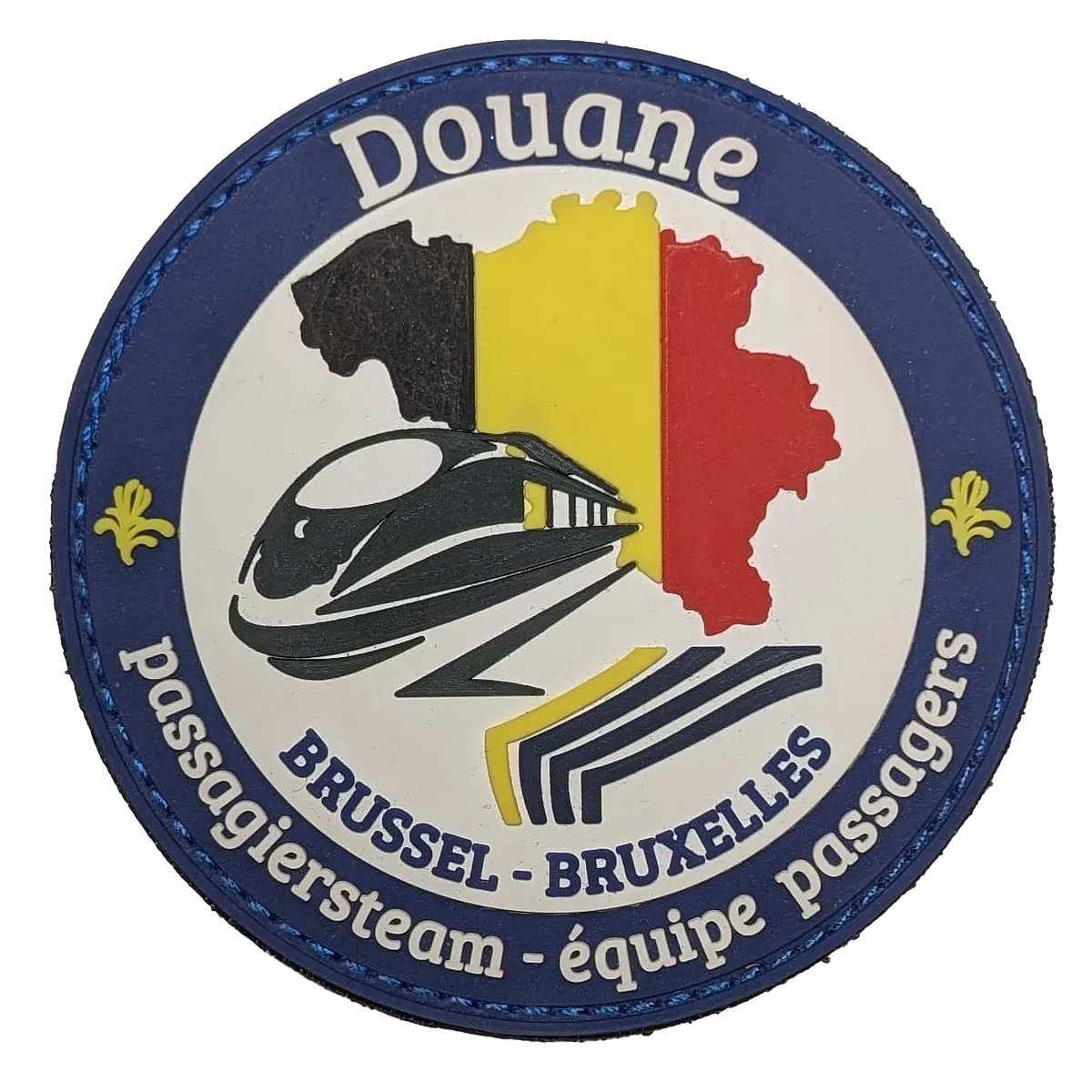 écusson douane équipe passagers Bruxelles