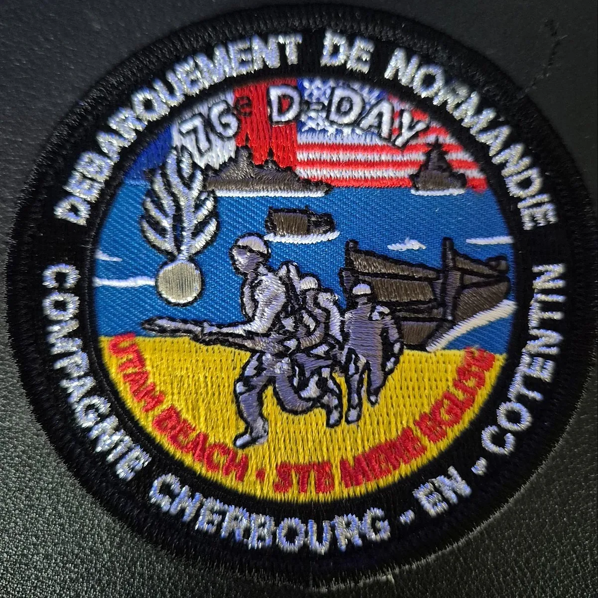 Écusson du 76eme anniversaire du débarquement compagnie de Cherbourg