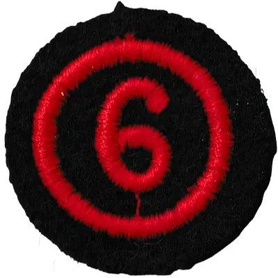 6ème Régiment de Cuirassiers - Ecusson de calot